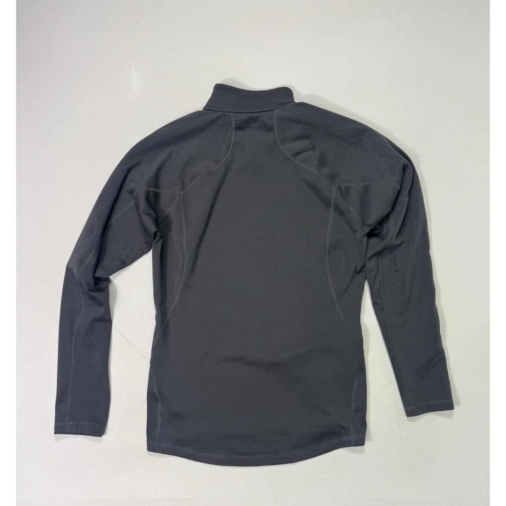 The North Face FlashDry 1/4 Zip Pullover Men's Small Gray Active Long Sleeve